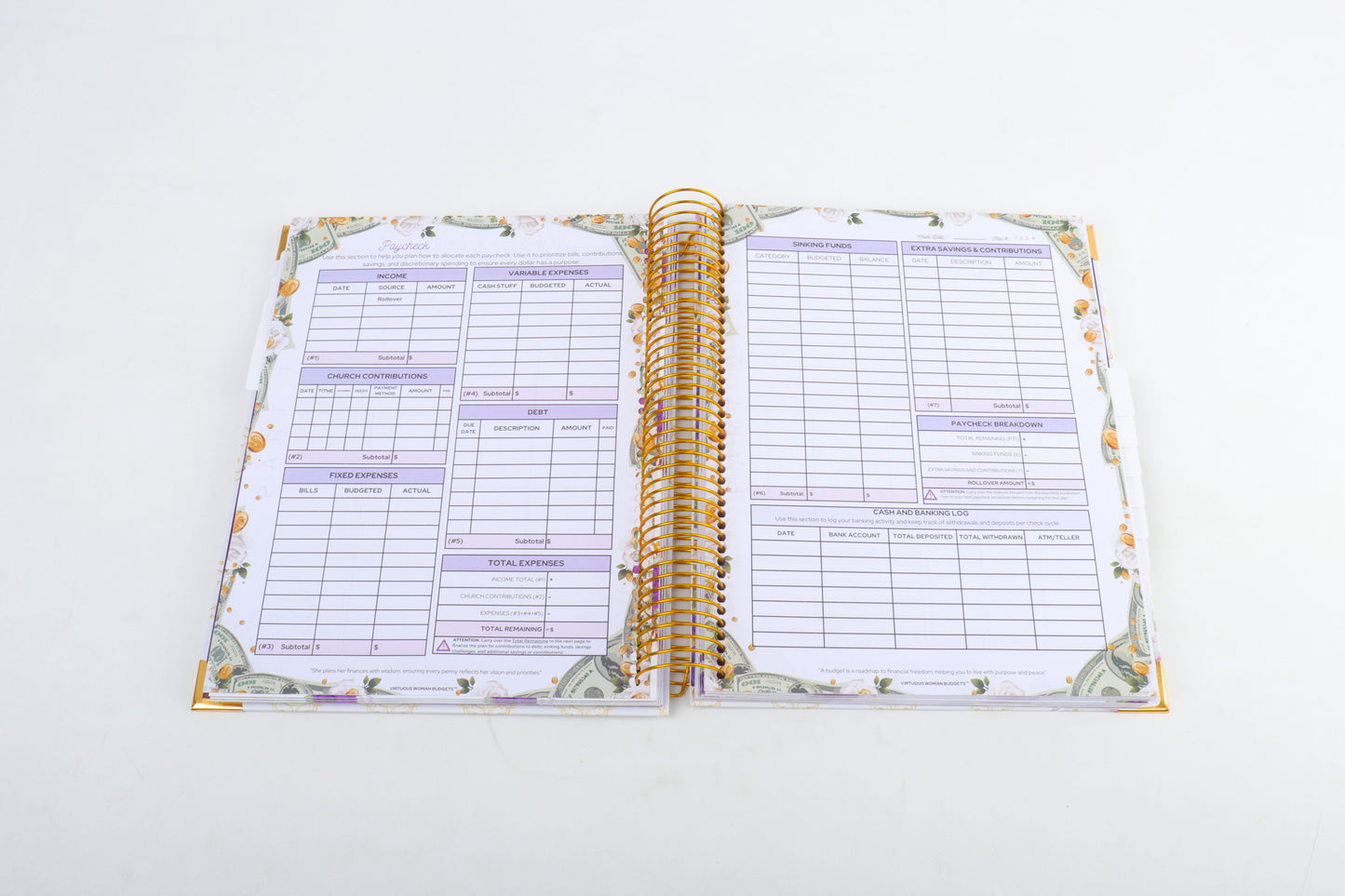 A4 FAITH-BASED 12-MONTH UNDATED BUDGET PLANNER - FULL