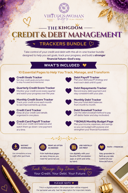 The Kingdom Credit & Debt Management Bundle